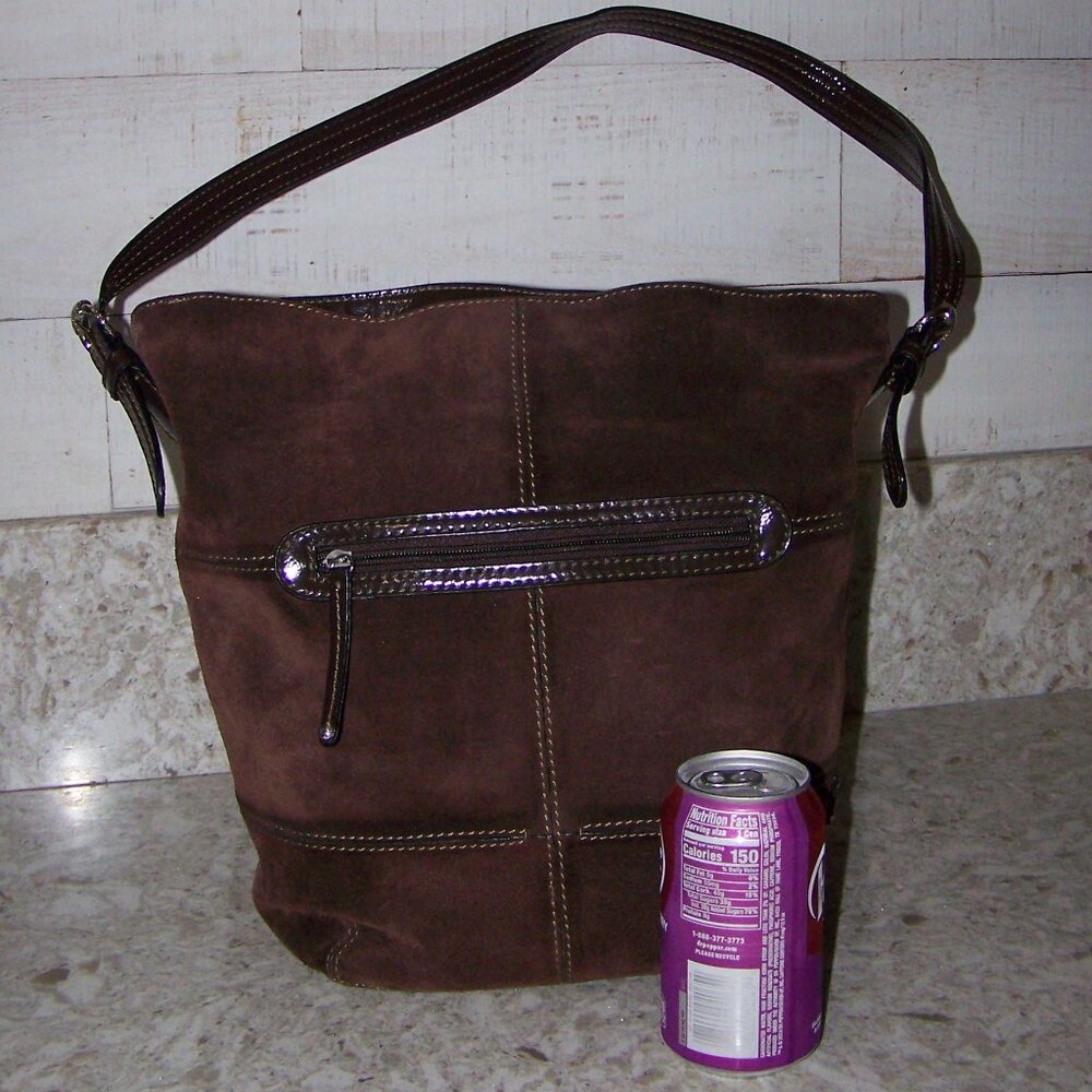 Tiganello Brown Suede Bucket Bag - Picture 7 of 7